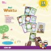 Flash Card Wipe & Clean Waktu - Kartu Belajar Anak Bergambar - Konsep Studio